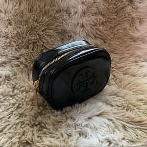 Tory Burch Black cosmetic case. O/S.